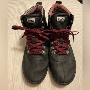 Keds Scout Boot II Black Water Resistant Canvas Boots - Used Like New